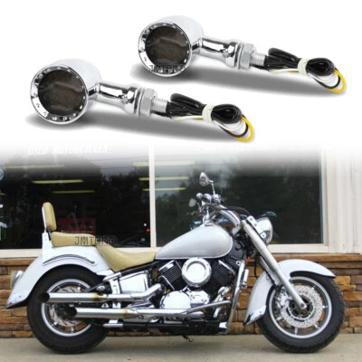 $22.14 • Buy For Yamaha V-Star 650 950 1100 1300 XVS Pair Motorcycle LED Turn Signal Lights