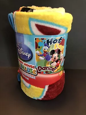 Disney Mickey Mouse Clubhouse Hot Dog Dance Fleece Throw Blanket 50x60 Free Ship • $39.99