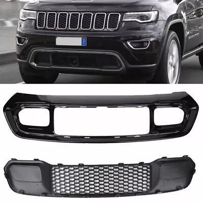 For Jeep Grand Cherokee 2017-2022 Front Bumper Lower Grille Cover Molding • $137.44