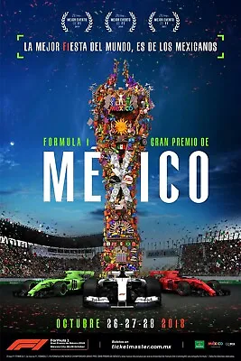 Ferrari F1 Mexico Grand Prix 2018 Auto Racing High-Quality 22inx17in Art Poster • $64.95