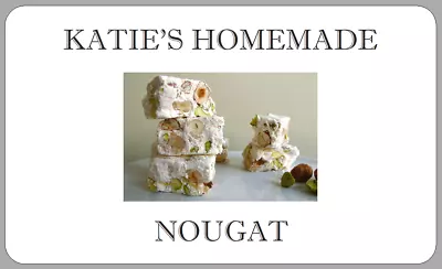 Homemade Nougat Personalised Stickers Handmade Sweet Labels • £2.70