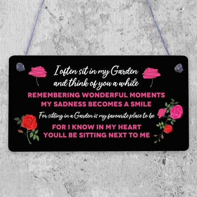 £3.99 • Buy Garden Plaque Summer House Sign Garden Shed Friendship Mum Nan Memorial Gift