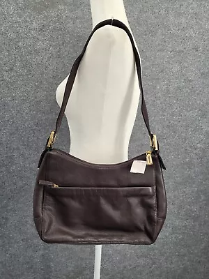St. John's Bay Leather Purse Womens Medium Shoulder Strap Pockets Brown NEW • $25