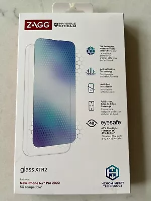 ZAGG Invisible Shield Glass XTR2 Screen Protector For Apple IPhone 14 Pro Max • $16.99