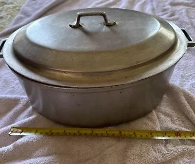 Vintage Miracle Maid G2 Cast Aluminum Roaster Dutch Oven  W/ Lid Pot Cook • $29.99
