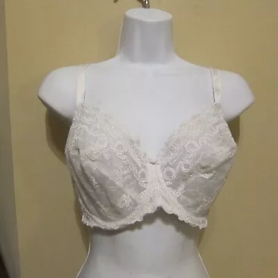 Wacoal 85720 White Renaissance Rose Unlined Underwire Lace Bra Size 42C • $14.44