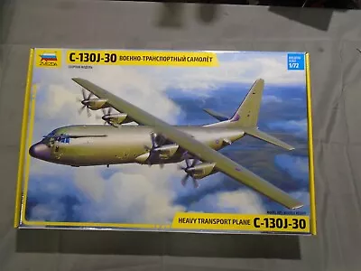 ZVEZDA C-130J-30 1:72 SCALE Heavy Transport Plane ZVE7324 • $74.99