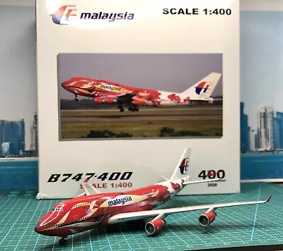 Aeroclassics BigBird 1:400 Malaysia Airlines B 747-400 Reg: 9M-MPB Hibiscus Clrs • $175