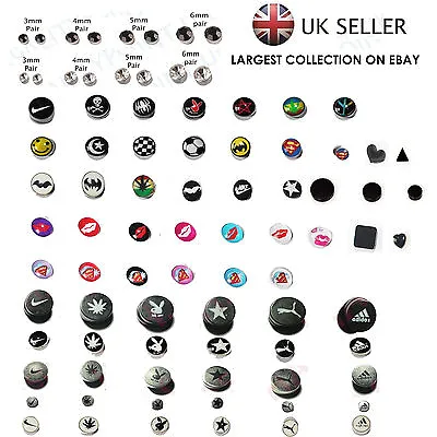 Non Piercing Clip On Magnetic Magnet Ear Stud Mens Womens Fake Earrings New • £2.49