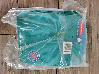 Vintage Rubbermaid Insulated Lunch Box NWT 90s Color Block Teal & Blue • $19.50