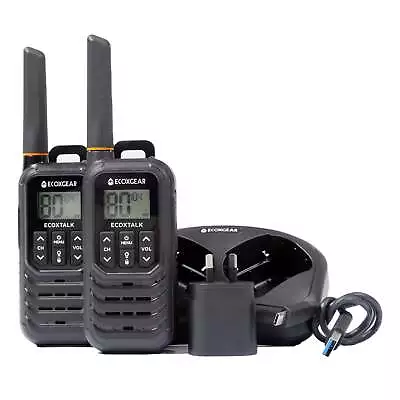 ECOXGEAR EXG100-2PK 1 Watt IP54 UHF CB Handheld Radio Twin Pack • $139.99