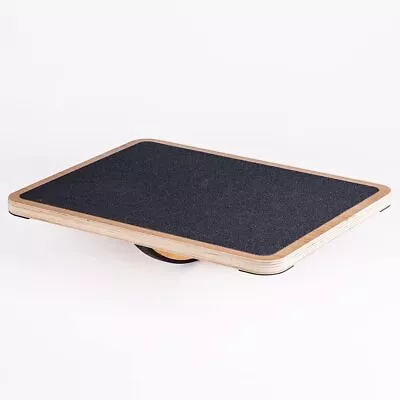 Professional Wooden Balance Board With Crossed Hardwood Base Advanced Rocker ... • $45.49