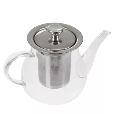  Glass Teapot Japanese Kettle Pots With Infuser Pitcher Filter • £13.99