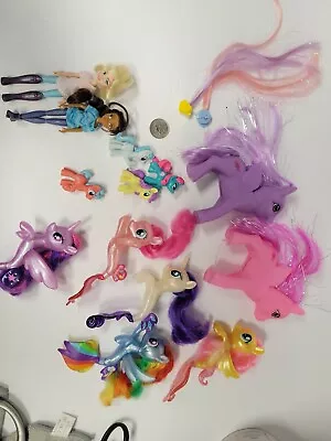 My Little Pony  Lot Of 13 Plus 2 Hair Extensions? • $11.40