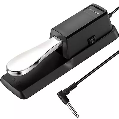 Sustain Pedal For Keyboard Universal Piano Pedal With Polarity Switch & 1/4'... • $22.10