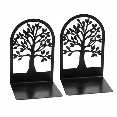 2PCS Decorative Heavy Duty Metal Bookends Book Ends 6.7'' Office Stationery UK • £7.39