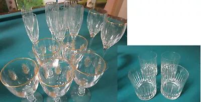 Contemporary Crystal Glasses Etched Tiffin Miller Rogaska Lenox Pick1  • $63.99