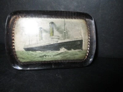 $19.50 • Buy White Star Line S.s. Oceanic  Souvenir Glass Paperweight C37 Pa