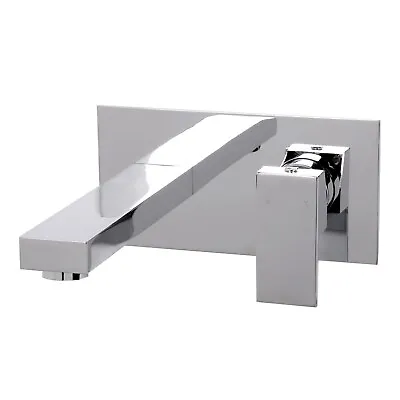 £39.92 • Buy Wall Mounted Basin Mono Tap Single Lever Solid Brass Chrome Bathroom Faucet