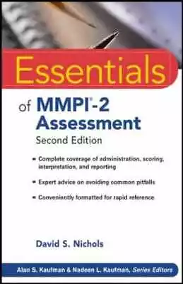 Essentials Of MMPI-2 Assessment - Paperback By Nichols David S.; - Acceptable • $10.53