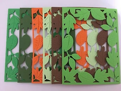 Die Cut Leaf Frames Autumn Card Making Leaves Toppers Embellishments Crafts • £2.50