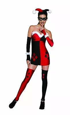 Harley Quinn Secret Wishes Costume Womens Official DC Comics Mini Dress Rubies • $105.85