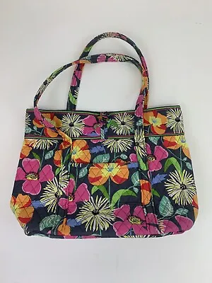 Vera Bradley Vera Toggle Tote Bag Purse Jazzy Blooms Large  • $25