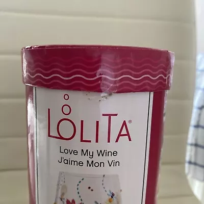 Lolita Hand Painted Firefly Wine Glass Brand New With Tags Opened To Take Photos • £20