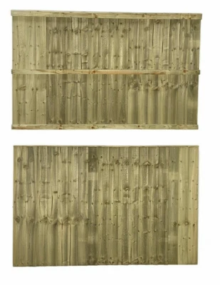 £36.80 • Buy Brand New 6ft X4ft Strong Semi Braced Feather Edge Fence Panel Garden