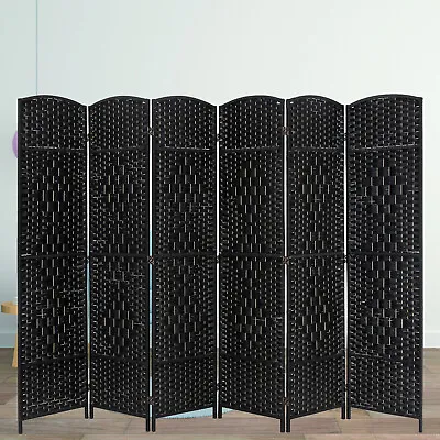 6 Panel Wooden Room Divider Screen Folding Portable Partition Divider Screen • $81.91