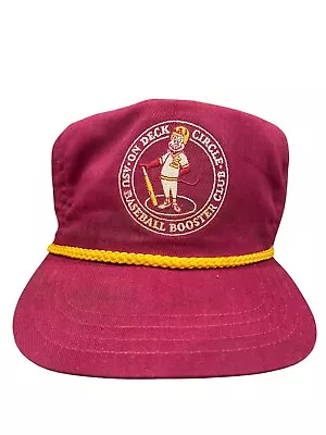 Vintage Arizona State University Baseball Booster Adjustable Red Hat OSFA Mens • $25