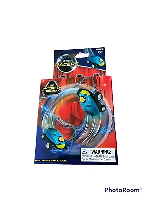 NEW Laser Racers Blue Stunt Ball Race Car With USB Charger No Batteries Needed • $7