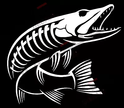 Muskie Skeleton Vinyl Transfer Decal • $6.50