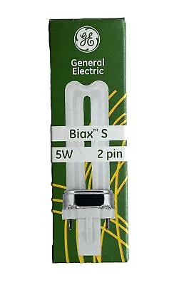 GE 5W 2 Pin 840 PLS Dulux-S Biax-S PL-S Lynx-S 5 Watt G23 Bulb - New - Free P&P • £5.25