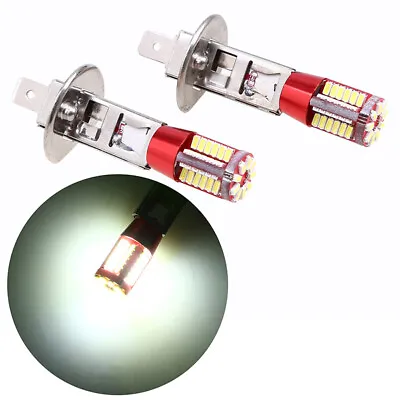2Pcs H1 LED 3014 57SMD Car Light Bulbs Headlight Fog Driving Lamp Bright White • $9.57