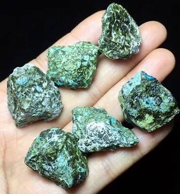 94g  Natural Green Chrysocolla & Epidote Crystal Mineral Specimen Healing B349 • $3.25