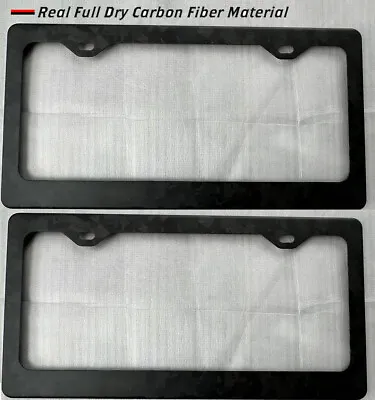 2x Real Universal Forged Dry Carbon Fiber License Plate Holder Frame For Car 3K • $31.98