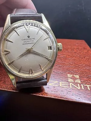 Vintage Swiss ‘60s Chronometre Auto Calatrava  Watch & Box - Gold & SS SERVICED • $999