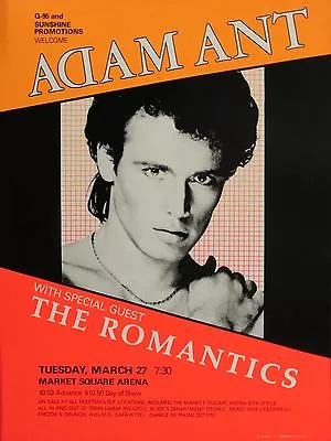 Adam Ant Market Square  16  X 12  Photo Repro Concert Poster • £8