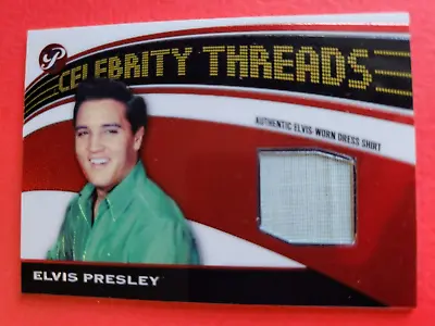 Elvis Presley Worn Dress Shirt Swatch Relic Card 2005 Topps Pristine Threads Ep • $99.95