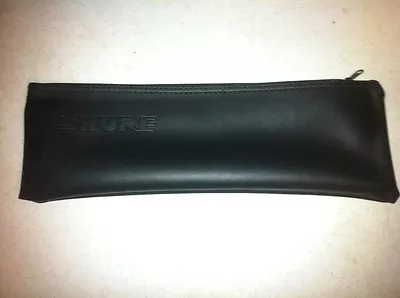 Shure Wireless Microphone Bag Zipper Pouch Case Black Vinyl - Extra Large Size! • $6.95