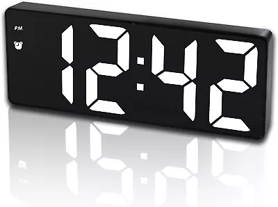 Battery Operated Digital Clock Alarm Clock Cordless Large Big Numbers 4 Dimmer • $16.99
