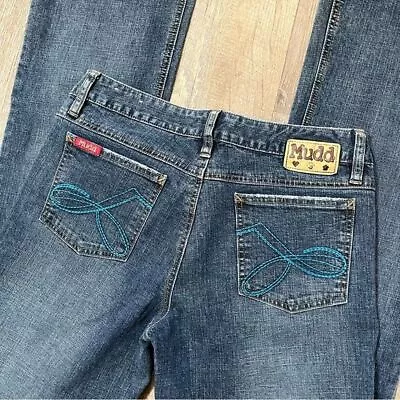 2000s Y2k Mudd Mid Low Rise Flare Jeans Womens Waist Size 30 • $32