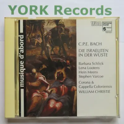 C.P.E. BACH - Die Israeliten In Der Wuste CHRISTIE - Ex Con CD Harmonia Mundi • £7.99