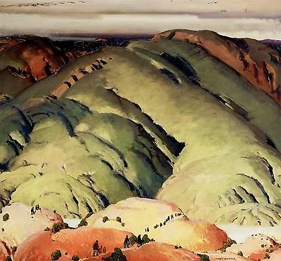 Mountain Forms By VICTOR HIGGINS Mountain Landscape Abstract  Western 13x14 • $59.99