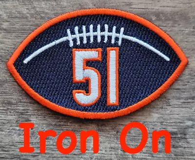 Dick Butkus #51 Patch Chicago Bears Football Jersey Patch Memorial 2023 Patch • $13.75