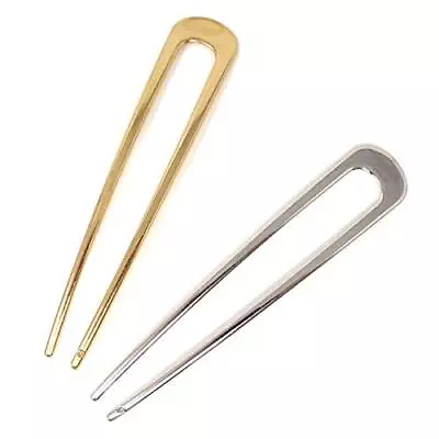 2pcs Simple U Shaped Metal Hair Pins Hair Forks Hair Sticks • $11.02