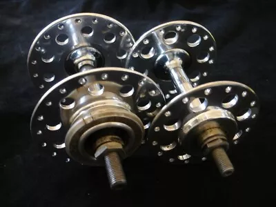 VINTAGE BW Bayliss Wiley Continental LARGE FLANGE TRACK HUB Set • $220