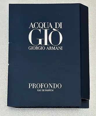 Giorgio Armani Acqua Di Gio Profondo EDP 1.2ml • $12.49