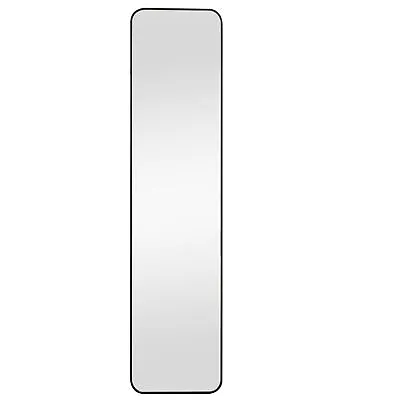 Allen Black Metal Free Standing Leaner Mirror 150 X 35cm • £74.99